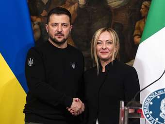 Στην Ιταλία ο Ζελένσκι - Συναντήσεις με Μελόνι και πρόεδρο Ματαρέλα