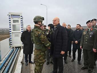 Επίσκεψη Ν. Δένδια στην Αλεξανδρούπολη, την οριογραμμή της Ελλάδας στον Έβρο και το φυλάκιο Γέφυρας Κήπων