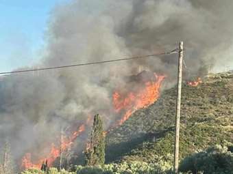 Ανεξέλεγκτη η φωτιά στα Μεσοχώρια Ευβοίας: Δύσκολη νύχτα στο πύρινο μέτωπο - Απειλούν σπίτια οι φλόγες