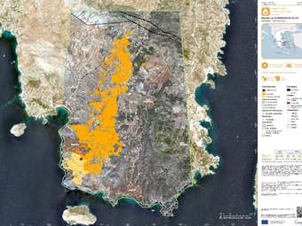 Φωτιά στην Ανατολική Αττική: 15.808 τα καμένα στρέμματα σύμφωνα με τον Copernicus