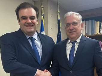 Συνάντηση Τ. Θεοδωρικάκου - Κ. Πιερρακάκη: "Προχωράμε μπροστά μαζί, με στόχο την ισχυρή ανάπτυξη"