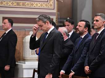 Στη Μητρόπολη Αθηνών ο πρωθυπουργός Κυριάκος Μητσοτάκης