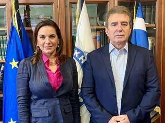 Συνάντηση Όλγας Κεφαλογιάννη με τον υπουργό Προστασίας του Πολίτη Μιχάλη Χρυσοχοΐδη