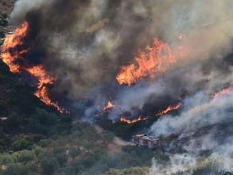 Περισσότερα από 9.500 στρέμματα κάηκαν από την πυρκαγιά στον Πισσώνα Ευβοίας