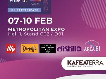 Η KAFEA TERRA στην έκθεση HORECA 2025 με τη μεγαλύτερη εκθεσιακή παρουσία και όλα τα coffee brands της