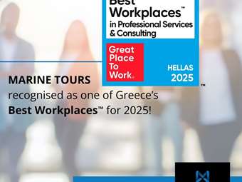 H Marine Tours κατατάσσεται στα Best Workplaces™ 2025