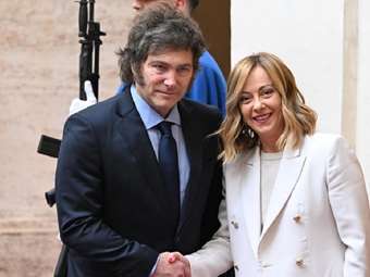 Συνάντηση της Τζ. Μελόνι με τον πρόεδρο της Αργεντινής Χαβιέρ Μιλέι