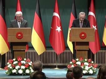 Στενότερη συνεργασία στην άμυνα ζήτησε ο Ερντογάν από τον Σταϊνμάγερ - Ανέβηκαν οι τόνοι για τη Γάζα