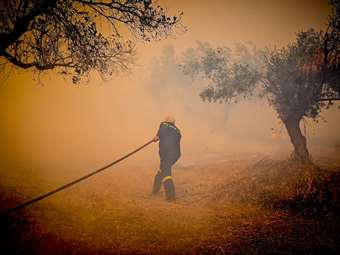 Φωτιά στην Ανατολική Αττική: Πληροφορίες ότι η πυρκαγιά ξεκίνησε από βραχυκύκλωμα σε κολώνα της ΔΕΗ