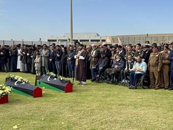 Θρήνος στη Λιβύη στην κηδεία του Στρατηγού Αλ-Χαντάντ που σκοτώθηκε στην Τουρκία