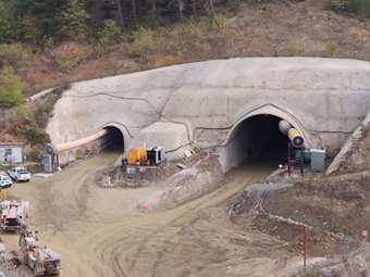 Δείτε από ψηλά το νέο μεγάλο τούνελ της Μακεδονίας