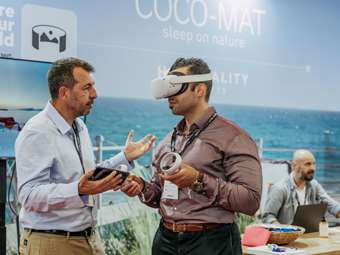 Η COCO-MAT καινοτόμησε στο πρώτο 100% Hotel Show στην Κρήτη με διαδραστική εμπειρία VR