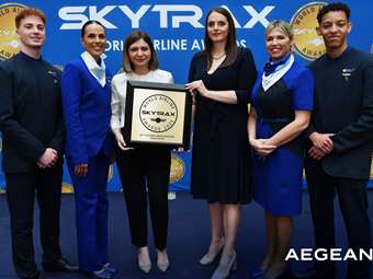 Η Aegean για 14η χρονιά "Καλύτερη Περιφερειακή Αεροπορική Εταιρεία στην Ευρώπη" στα Skytrax World Airline Awards 2025