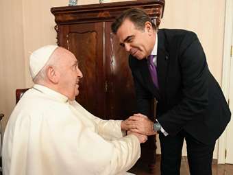 EE: Συνάντηση Μ. Σχοινά με τον Πάπα Φραγκίσκο στις Βρυξέλλες