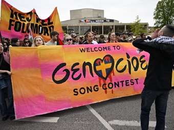 Σουηδία: Διαδήλωση στο Μάλμε κατά της συμμετοχής του Ισραήλ στη Γιουροβίζιον