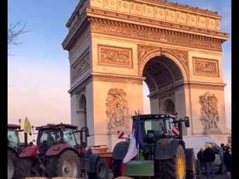 Γαλλία: Κινητοποίηση αγροτών γύρω από την Αψίδα του Θριάμβου στο Παρίσι - 66 συλλήψεις