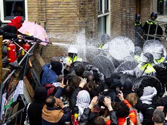 Άμστερνταμ: Επεισόδια και συλλήψεις φοιτητών που διαδήλωναν υπέρ των Παλαιστινίων