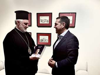 Συνάντηση Αλ. Τσίπρα με τον Αρχιεπίσκοπο Αμερικής κ. Ελπιδοφόρο με επίκεντρο θέματα ευρύτερου εκκλησιαστικού ενδιαφέροντος