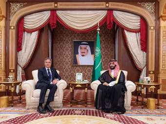 Ο Μπλίνκεν στη Σ. Αραβία πριν από την άφιξή του στο Τελ Αβίβ το βράδυ