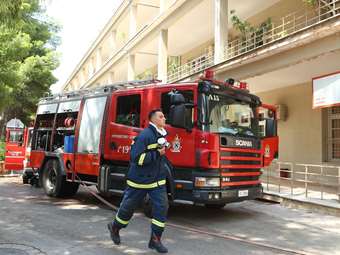 Πυρκαγιά σε χώρο του νοσοκομείου "Σωτηρία" - Ισχυρές πυροσβεστικές δυνάμεις στο σημείο