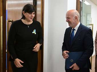 Συνάντηση του Γ. Φλωρίδη με την Ευρωπαία Εισαγγελέα Λάουρα Κοβέσι