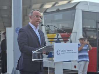 Χρ. Σταϊκούρας: Ο νέος σταθμός φόρτισης ηλεκτρικών λεωφορείων αποτελεί μια νευραλγική υποδομή για τον ΟΑΣΘ
