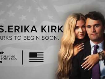 Η χήρα του Τσάρλι Κερκ ορκίζεται να συνεχίσει το κίνημα του συζύγου της