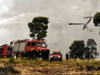 Σε εξέλιξη για 6η μέρα η πυρκαγιά στο Παγγαίο όρος
