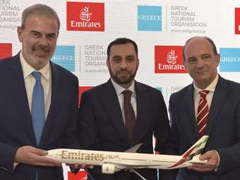Στρατηγική συνεργασία του ΕΟΤ με την Emirates για την προβολή της Ελλάδας