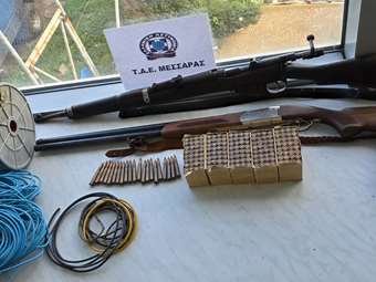 Βορίζια: Αστυνομική έρευνα έφερε στο "φως" εγκαταλειμμένο ποιμνιοστάσιο με οπλισμό