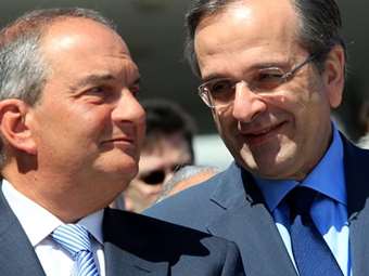 Κ. Καραμανλής και Α. Σαμαράς μαζί σε εκδήλωση του Επαγγελματικού Επιμελητηρίου Αθηνών