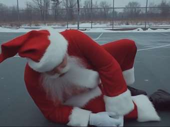 Έντονη ανησυχία στον Βόρειο Πόλο μετά τον τραυματισμό του Αϊ Βασίλη στο μπάσκετ