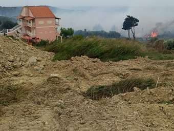 Χωρίς ενεργό μέτωπο η πυρκαγιά στο Ακραίφνιο Βοιωτίας