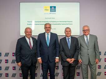 Στρατηγική συνεργασία της Πειραιώς με το Πανεπιστήμιο Πειραιώς - Κοινό Μεταπτυχιακό πρόγραμμα "MBA in Sustainability"