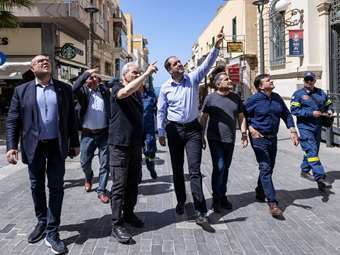 Αυτοψία Γ. Κεφαλογιάννη μετά τον σεισμό στην Κρήτη - "Δεν τίθεται κανένα ζήτημα ανησυχίας σε ότι αφορά την ασφάλεια"