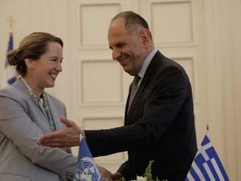 Συνάντηση Γ. Γεραπετρίτη με τη γενική διευθύντρια του ΔΟΜ