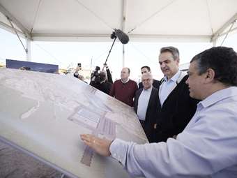 Επίσκεψη Κυρ. Μητσοτάκη στον χώρο του Hull Logistics Park στον Ασπρόπυργο