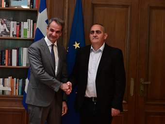 Συνάντηση K. Μητσοτάκη - Φρ. Μπελέρη: "Στέκομαι δίπλα στον λαό της Ελληνικής Εθνικής Μειονότητας"