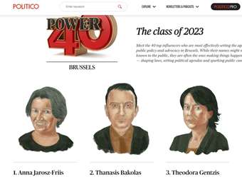 Politico: Δεύτερος στην λίστα "Power 40 – The Class of 2023" ο γγ του ΕΛΚ Θανάσης Μπακόλας