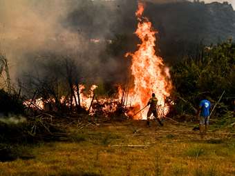 Πρέβεζα: Φωτιά στη γέφυρα Καλογήρου στη Φιλιππιάδα - Μήνυμα από το 112
