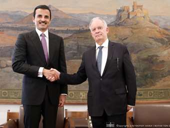 Συνάντηση του Προέδρου της Βουλής με τον εμίρη του Κατάρ