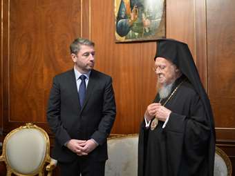 Με τον Οικουμενικό Πατριάρχη συναντήθηκε ο Ν. Ανδρουλάκης στο Φανάρι