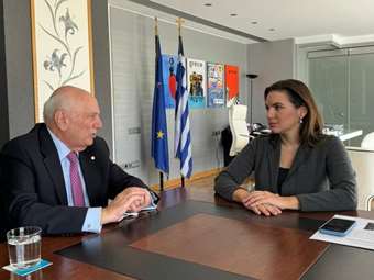 Συνάντηση Όλ. Κεφαλογιάννη με τον καθηγητή Χ. Ζερεφό για το Παρατηρητήριο Θαλάσσιου και Παράκτιου Τουρισμού