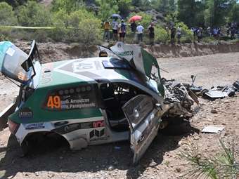 ΕΚΟ Ράλλυ Ακρόπολις 2025: Ατύχημα για τον ηθοποιό Γιώργο Αμούτζα (εικόνες)