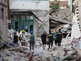 Μυτιλήνη: Ξαναχτίζεται το κατεστραμμένο στο σεισμό του 2017 σχολείο της Βρίσας