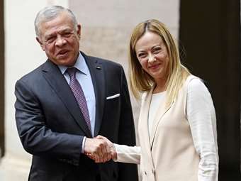 Τηλεφωνική συνομιλία της Τζόρτζια Μελόνι με τον βασιλιά της Ιορδανίας Αμπντάλα Β' για τη Μέση Ανατολή