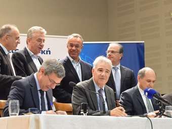 Υπογραφή σύμβασης για την εγκατάσταση επεξεργασίας νερού στο φράγμα ποταμών Αμαρίου Κρήτης