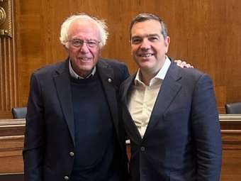 Συνάντηση Αλ. Τσίπρα με τον Μπέρνι Σάντερς