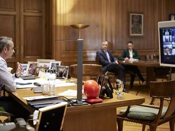 Συμμετοχή του Κυριάκου Μητσοτάκη στην τηλεδιάσκεψη ηγετών του ΕΛΚ - Στο επίκεντρο οι εξελίξεις στην Ουκρανία