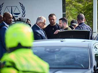 Στην έδρα του Διεθνούς Ποινικού Δικαστηρίου ο Ζελένσκι